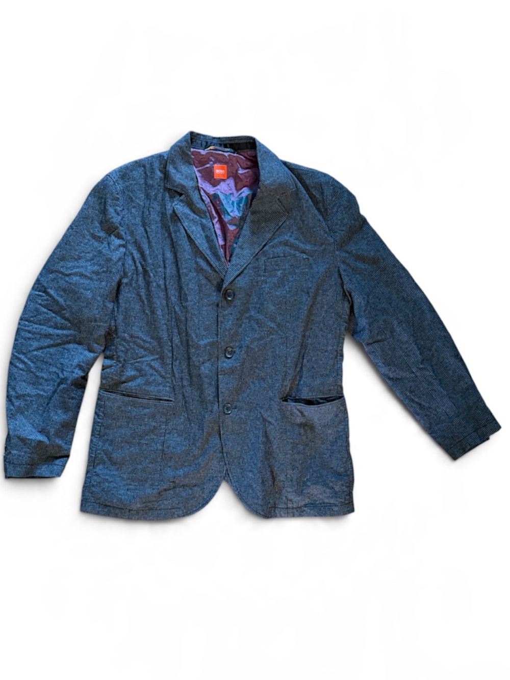 Hugo Boss Men's Grey Striped Sport Coat